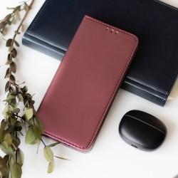 Viedtālruņa atveramais maciņš Xiaomi Poco X4 Pro 5G Smart Magnetic Burgundy