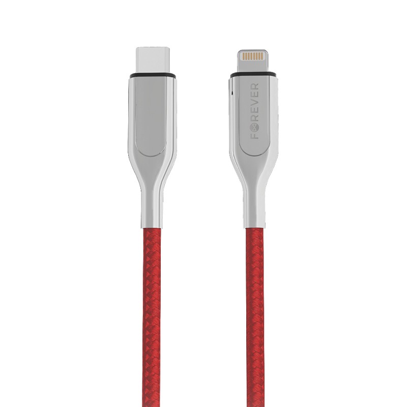 Apple PD USB-C - MFI Lightning 1,5 m 2,4A Sarkans