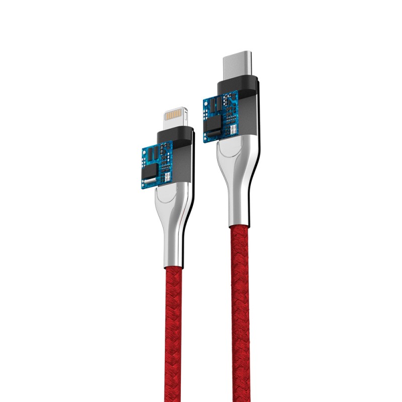 Apple PD USB-C - MFI Lightning 1,5 m 2,4A Sarkans
