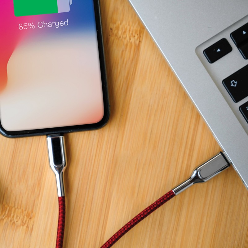 Apple PD USB-C - MFI Lightning 1,5 m 2,4A Sarkans
