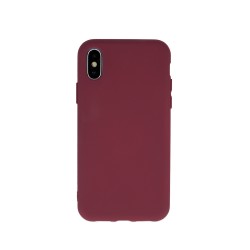 Viedtālruņa aizmugurējais vāciņš Apple iPhone 11 Silicon Burgundy