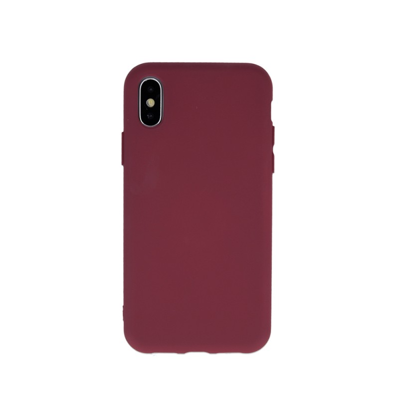 Viedtālruņa aizmugurējais vāciņš Apple iPhone 11 Silicon Burgundy