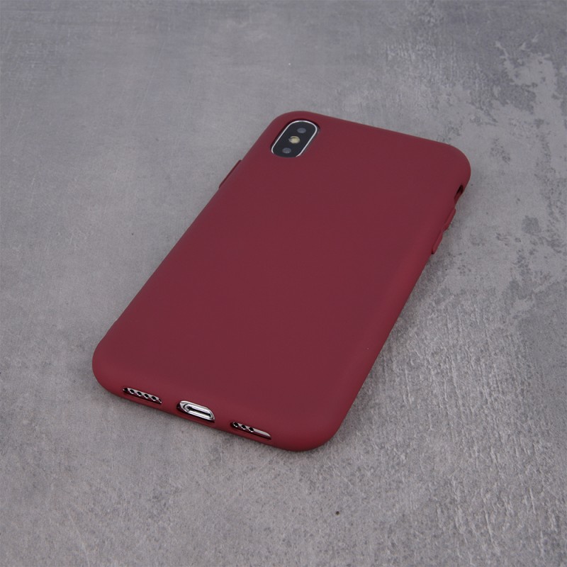 Viedtālruņa aizmugurējais vāciņš Apple iPhone 11 Silicon Burgundy