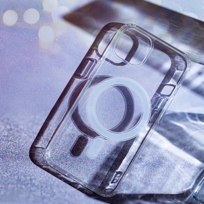 Viedtālruņa aizmugurējais vāciņš Apple iPhone 14 Pro Max Anti Shock 1.5mm MagSafe Transparent
