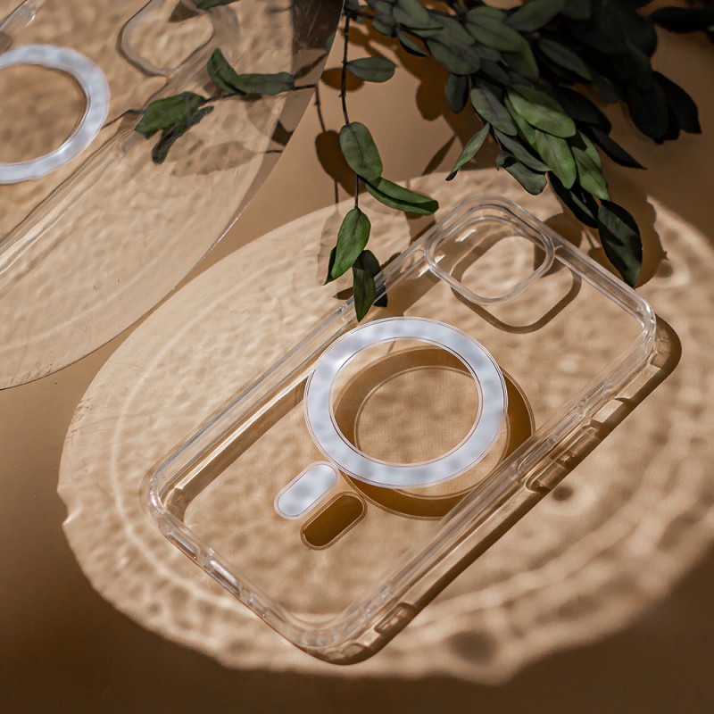 Viedtālruņa aizmugurējais vāciņš Apple iPhone 14 Pro Max Anti Shock 1.5mm MagSafe Transparent