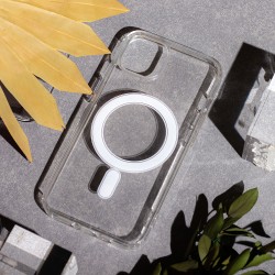 Viedtālruņa aizmugurējais vāciņš Apple iPhone 14 Pro Max Anti Shock 1.5mm MagSafe Transparent