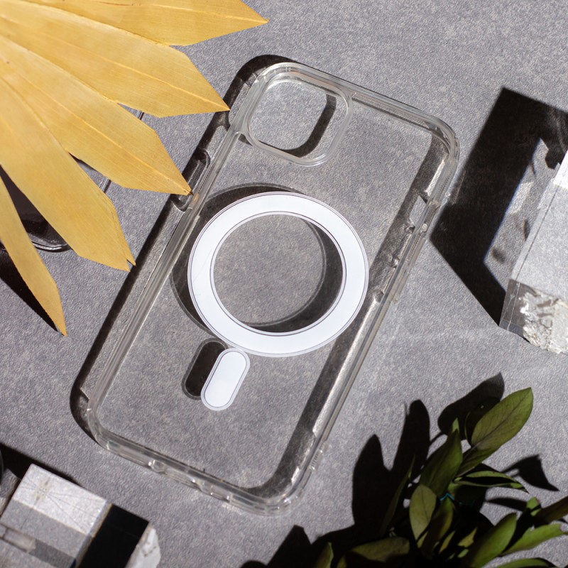 Viedtālruņa aizmugurējais vāciņš Apple iPhone 14 Pro Max Anti Shock 1.5mm MagSafe Transparent