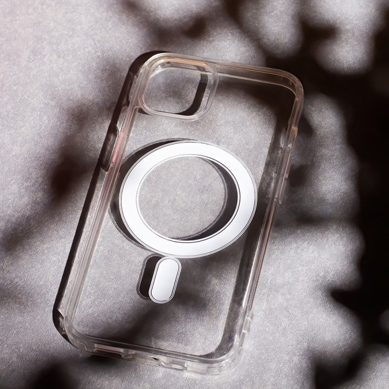 Viedtālruņa aizmugurējais vāciņš Apple iPhone 14 Pro Max Anti Shock 1.5mm MagSafe Transparent