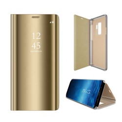 Viedtālruņa atveramais maciņš Samsung Galaxy S22 Smart Clear View Gold