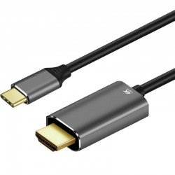 Universal Cable Type C male to HDMI female 4K 30Hz + SVGA 15pin female ART|ibest.lt