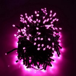 Universal 100 LED 8m L-158 melns vads Rozā