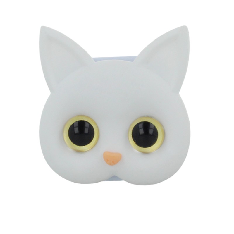 Viedtālruņa pirkstu turētājs Cat Holder White