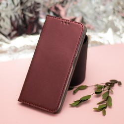 Viedtālruņa atveramais maciņš Samsung Galaxy S24 Smart Magnetic Burgundy