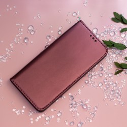 Viedtālruņa atveramais maciņš Samsung Galaxy S24 Smart Magnetic Burgundy