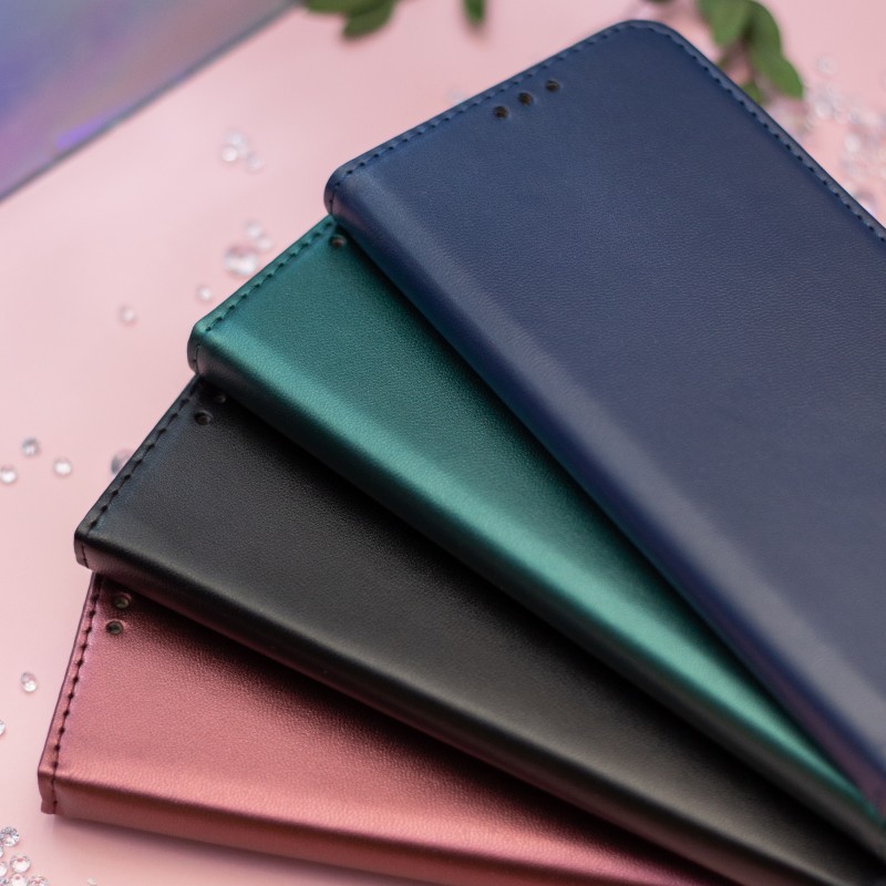 Viedtālruņa atveramais maciņš Samsung Galaxy S24 Smart Magnetic Burgundy