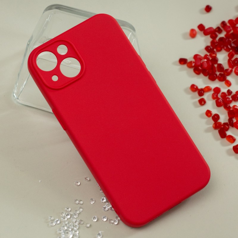 Viedtālruņa aizmugurējais vāciņš Samsung Galaxy A15 5G Silicone case Red