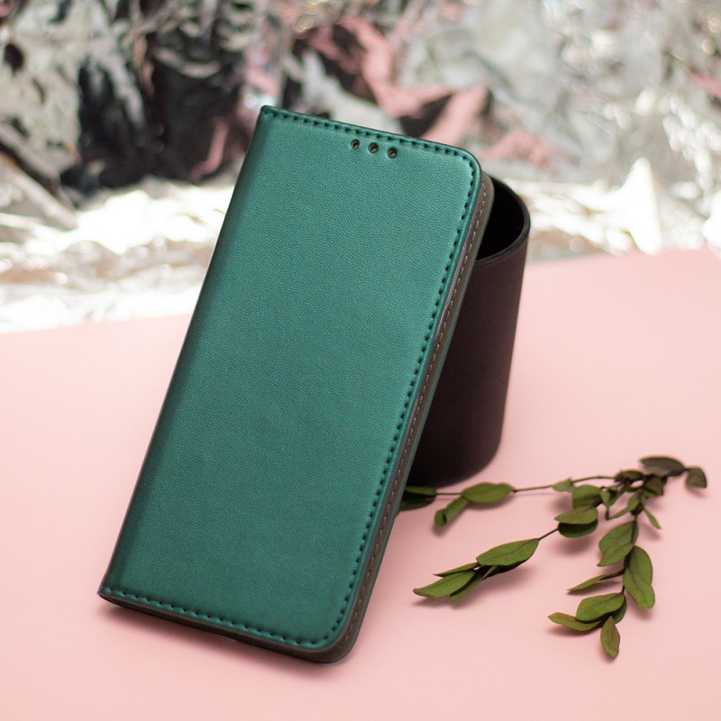 Viedtālruņa atveramais maciņš Samsung Galaxy S24 Plus Smart Magnetic Dark Green