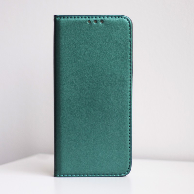Viedtālruņa atveramais maciņš Samsung Galaxy S24 Plus Smart Magnetic Dark Green
