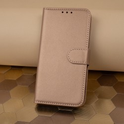Viedtālruņa atveramais maciņš Samsung Galaxy A12 Smart Classic Gold