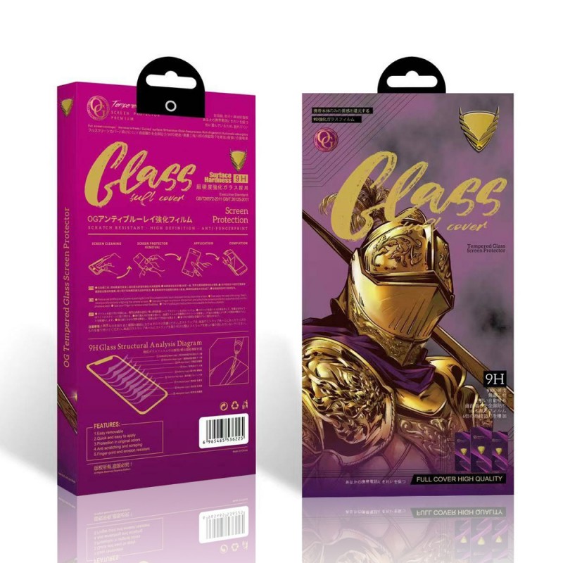 Viedtālruņa aizsargstikls Samsung Galaxy A05S OG Premium Black Frame