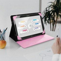 Universal universal case for tablets 11" pink