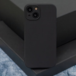 Viedtālruņa aizmugurējais vāciņš Apple Iphone 15 Silicone case Black