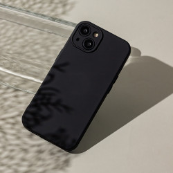 Viedtālruņa aizmugurējais vāciņš Apple iPhone 15 Pro Max Silicone case Black