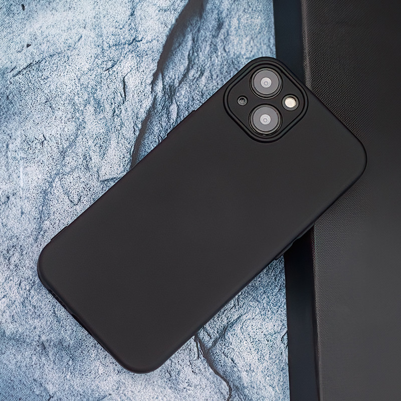Viedtālruņa aizmugurējais vāciņš Apple iPhone 15 Pro Max Silicone case Black