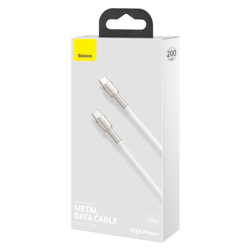 Universal cable Type C to Type C PD100W Power Delivery Cafule Metal Cable CATJK-D02 2 m