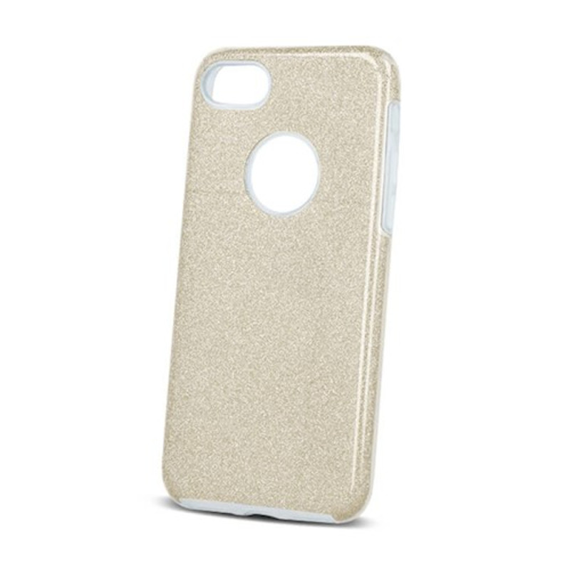 Viedtālruņa aizmugurējais vāciņš Apple Iphone 15 Glitter 3 in 1 Gold
