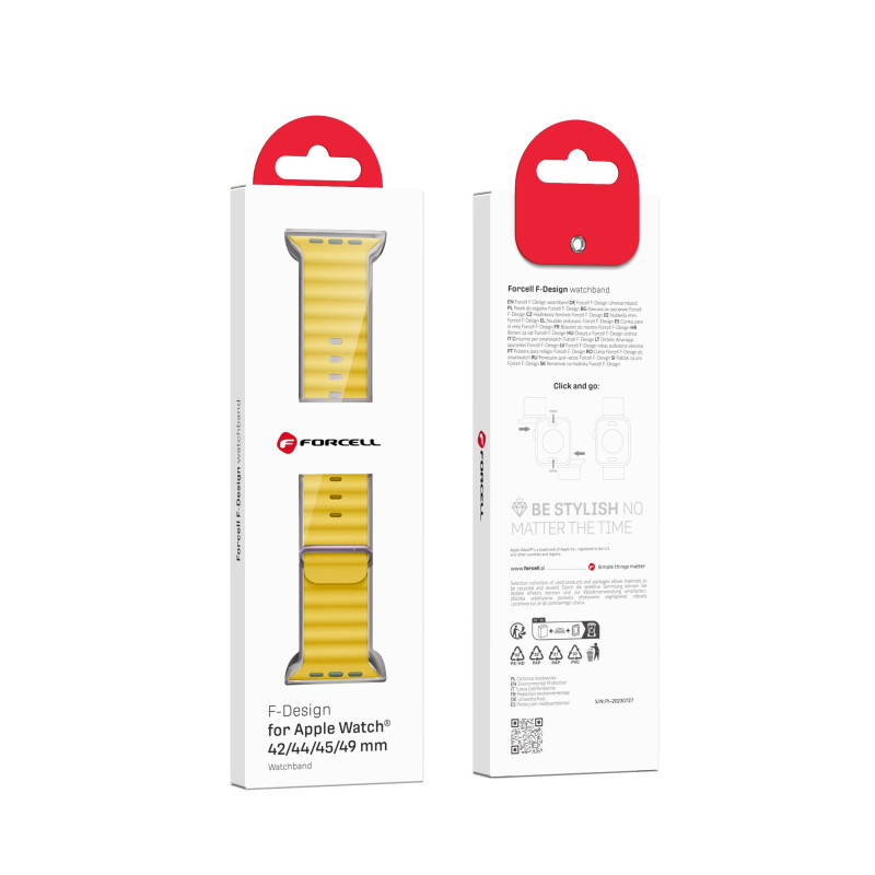 Viedpulksteņa siksniņa Apple Watch 42/44/45/49mm Dzeltena