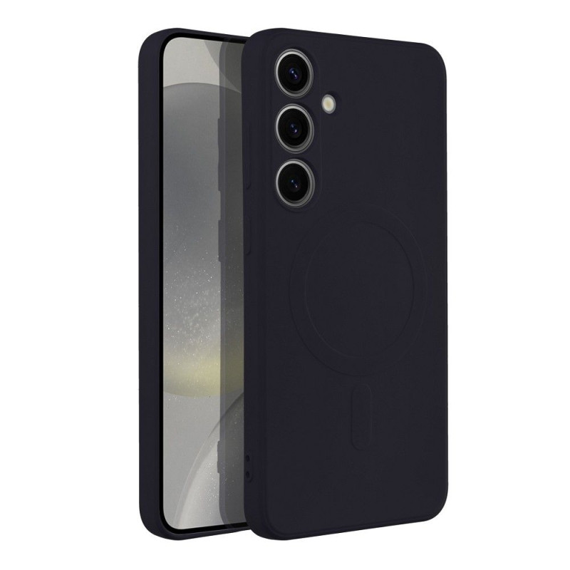 Viedtālruņa aizmugurējais vāciņš Samsung Galaxy S24 Plus Silicone Mag Black