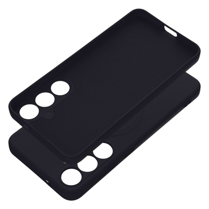 Viedtālruņa aizmugurējais vāciņš Samsung Galaxy S24 Plus Silicone Mag Black