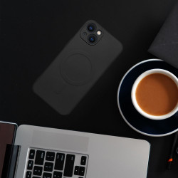 Viedtālruņa aizmugurējais vāciņš Samsung Galaxy S24 Plus Silicone Mag Black