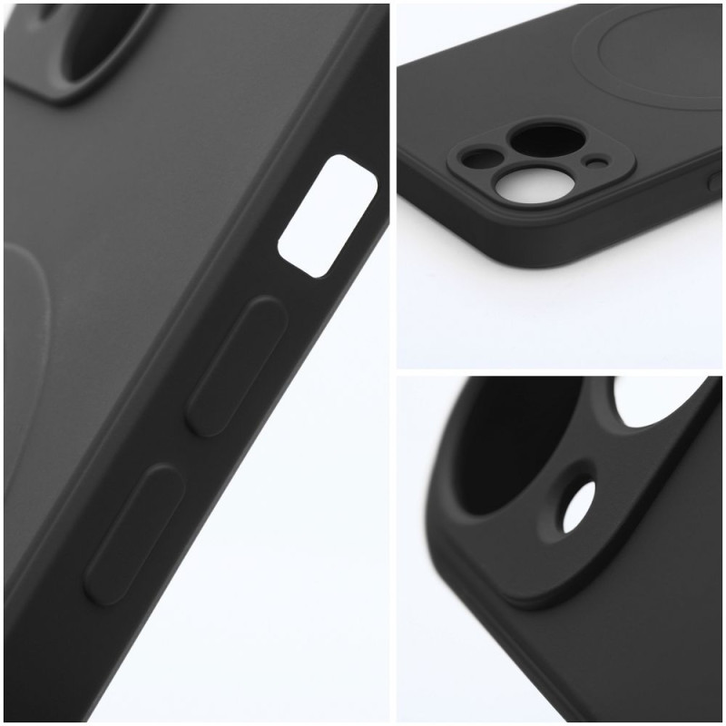 Viedtālruņa aizmugurējais vāciņš Samsung Galaxy S24 Plus Silicone Mag Black