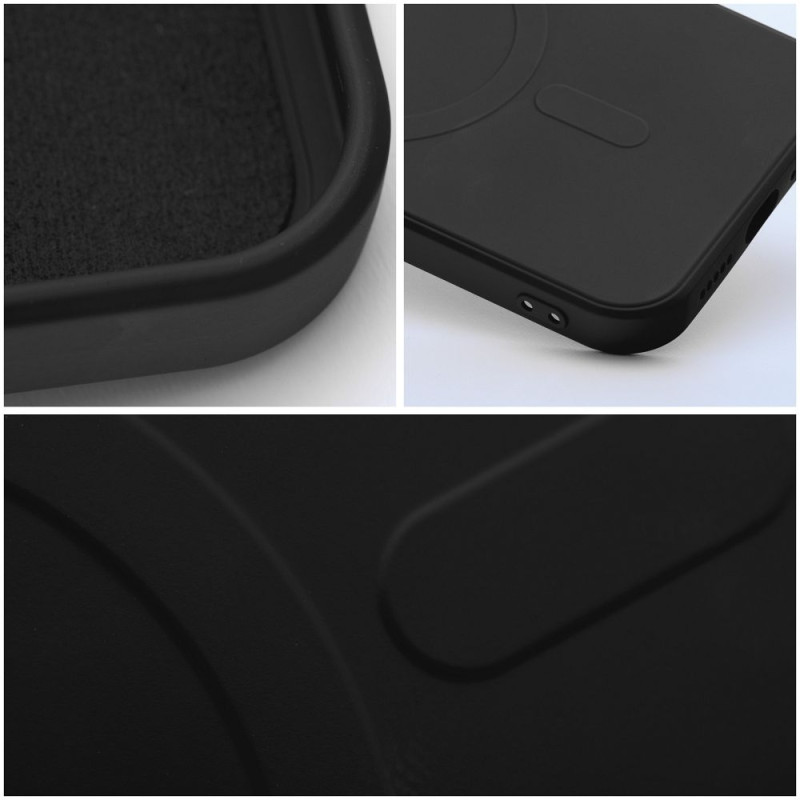 Viedtālruņa aizmugurējais vāciņš Samsung Galaxy S24 Plus Silicone Mag Black