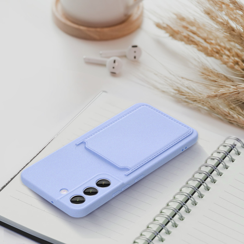 Viedtālruņa aizmugurējais vāciņš Samsung Galaxy A15 5G CARD Case Violet