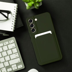 Viedtālruņa aizmugurējais vāciņš Samsung Galaxy A15 5G CARD Case Green