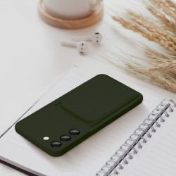 Viedtālruņa aizmugurējais vāciņš Samsung Galaxy A15 5G CARD Case Green