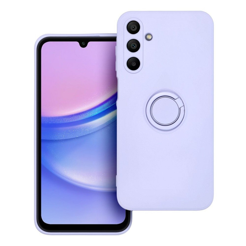Viedtālruņa aizmugurējais vāciņš Samsung Galaxy A15 5G Silicone Ring Violet