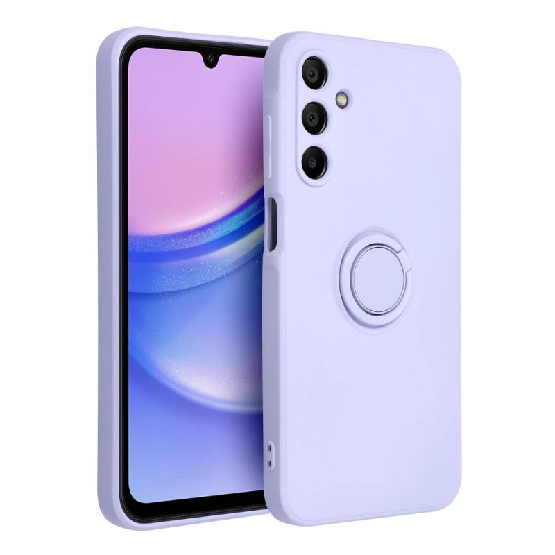 Viedtālruņa aizmugurējais vāciņš Samsung Galaxy A15 5G Silicone Ring Violet