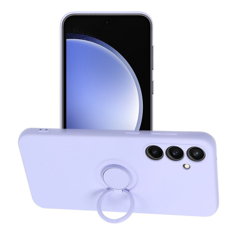 Viedtālruņa aizmugurējais vāciņš Samsung Galaxy S23 FE Silicone Ring Violet
