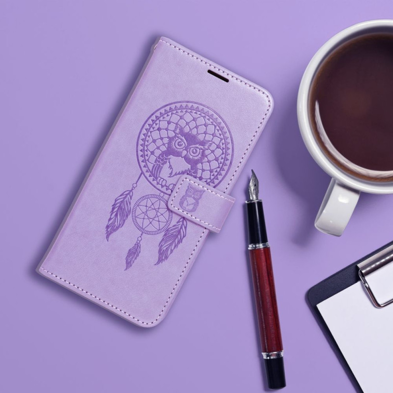 Viedtālruņa atveramais maciņš Xiaomi Redmi 13C Mezzo Book Dreamcatcher Purple