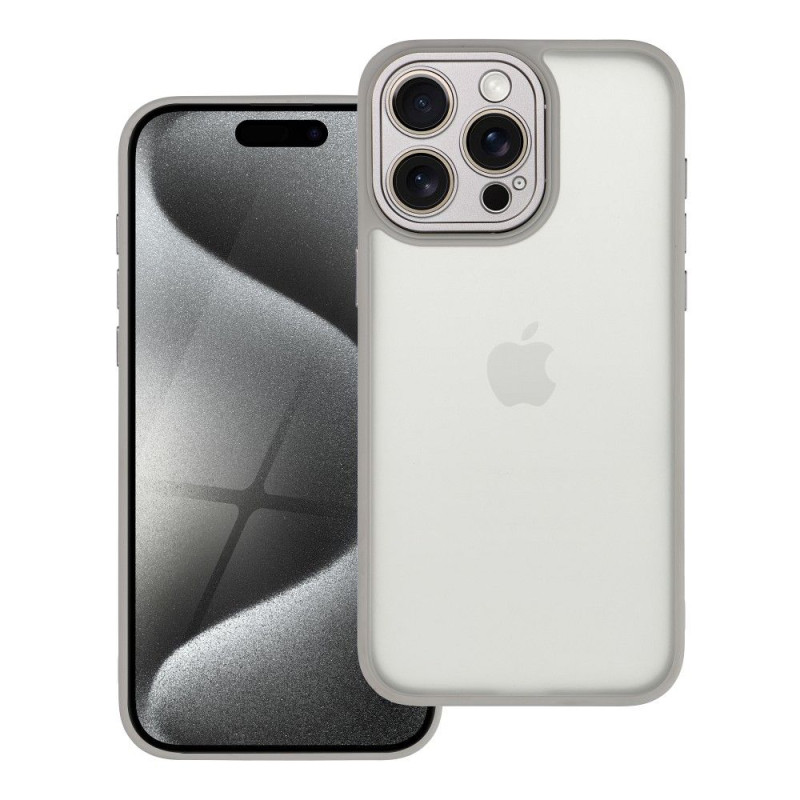 Viedtālruņa aizmugurējais vāciņš Apple iPhone 15 Pro Max iPhone 15 Pro Max Pelēka