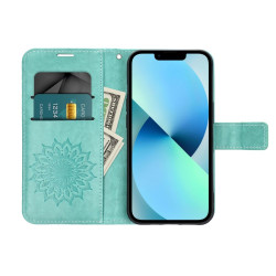 Viedtālruņa atveramais maciņš Samsung Galaxy A33 5G Mezzo Book Mandala Green