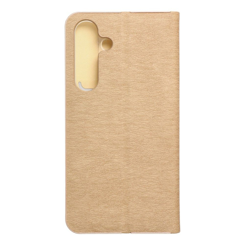 Viedtālruņa atveramais maciņš Samsung Galaxy S24 Luna Gold