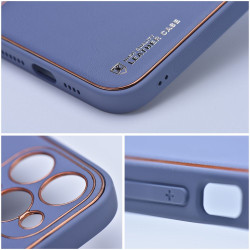 Viedtālruņa aizmugurējais vāciņš Samsung Galaxy A35 Leather Blue
