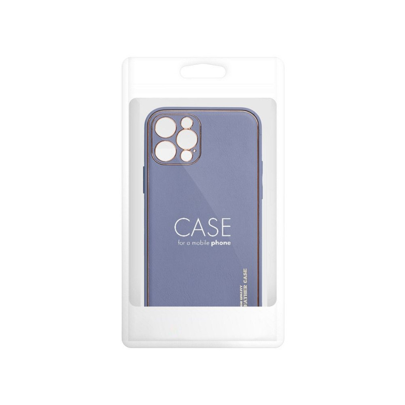 Viedtālruņa aizmugurējais vāciņš Samsung Galaxy A35 Leather Blue