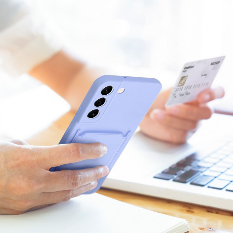 Viedtālruņa aizmugurējais vāciņš Samsung Galaxy A55 5G CARD Case Violet
