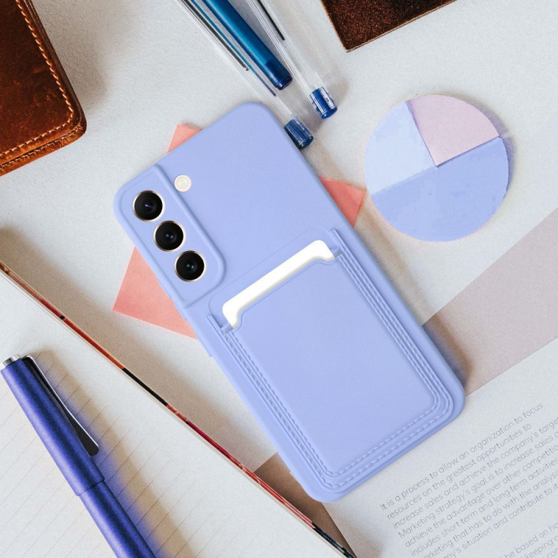 Viedtālruņa aizmugurējais vāciņš Samsung Galaxy A55 5G CARD Case Violet